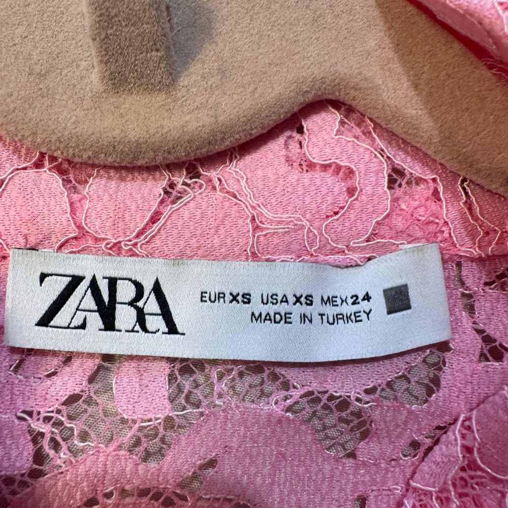 Pink Lace button Down - Picture 2 of 6